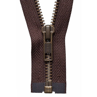 YKK Zips YKK Strong Open End Zip 66cm / 26 inch: Brown (Colour 570)  - The Sewing Studio for sale UK - The Sewing Studio