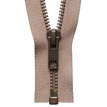 YKK Zips YKK Strong Open End Zip 66cm / 26 inch. Fawn: (Colour 573)  - The Sewing Studio