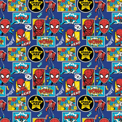 Spiderman Outside the Box Quilting Fabric