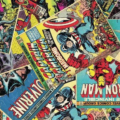 Marvel Comic Book Quilting Fabric