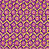 Makower Henna Sunflower Yellow Purple