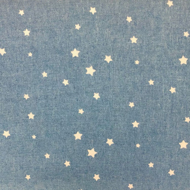 Chambray Printed Cotton Stars