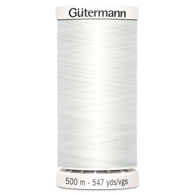 Gutermann Sew All Thread 500M Colour White 800
