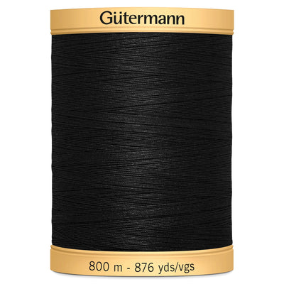 Gutermann Cotton Thread 800M Colour 5201 (Black)