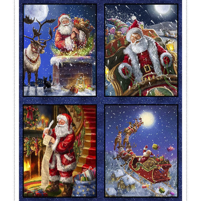 3 Wishes Christmas Eve Journey Fabric Panel 20876-PNL