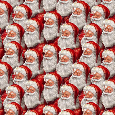 3 Wishes Christmas Eve Journey Smiling Santas 20873-RED