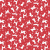 3 Wishes Santa Paws Tossed Silhouettes 20753-RED Main Image