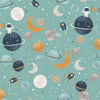 3 Wishes Starry Adventures Fabric Turquoise 20254