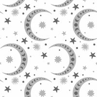 3 Wishes Stay Wild Moon Child Fabric White 20263