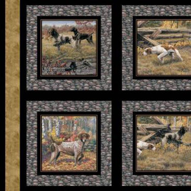 Nutex Show Dogs Fabric Panel 36 x 44 inches