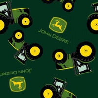 John Deere Tractors Green Fabric