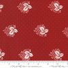 Moda Red And White Gatherings Fabric Leaf Spray Crimson 49192 13 Ruler
