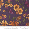 Moda Fabric Sunflower Garden Large Print Purple 6891-14 Ruler