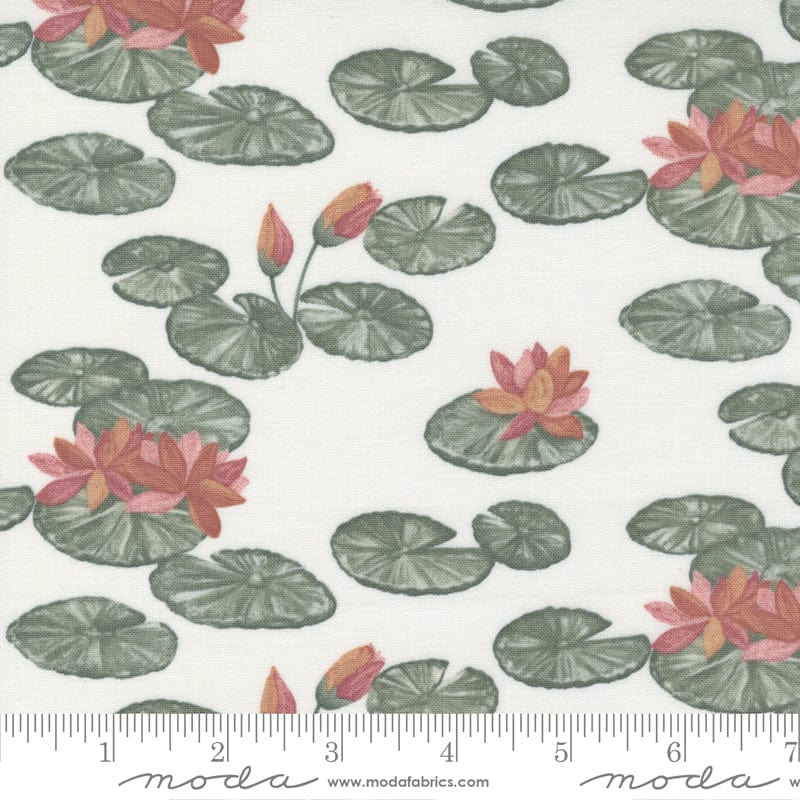 Moda Fabric Watermarks Lily Pads Lily 6910 11 Ruler