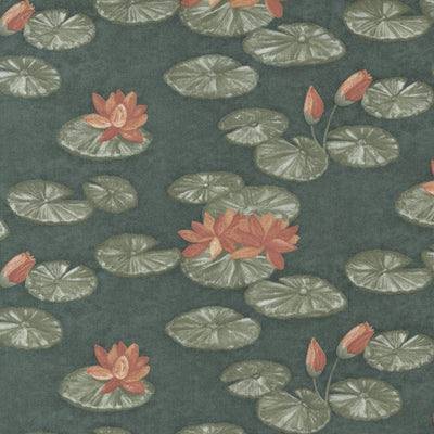 Moda Fabric Watermarks Lily Pads Tartan 6910 18
