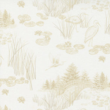 Moda Fabric Watermarks Toile Lily 6913 21