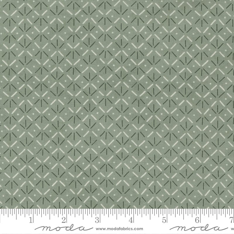 Moda Fabric Watermarks Footprints Lily Pad 6916 17 Ruler