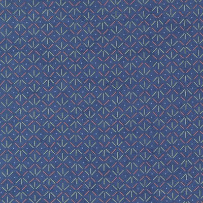 Moda Fabric Watermarks Footprints Indigo 6916 14