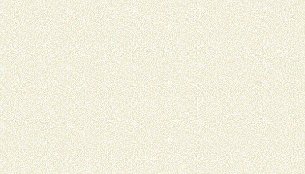 Makower Patchwork Fabric Essentials Mini Leaf White on Cream