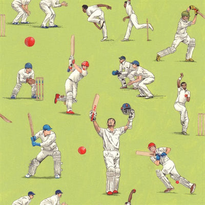 All Rounder Cricket Players Green Fabric