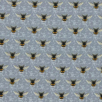 Honey Bee Grey Fabric