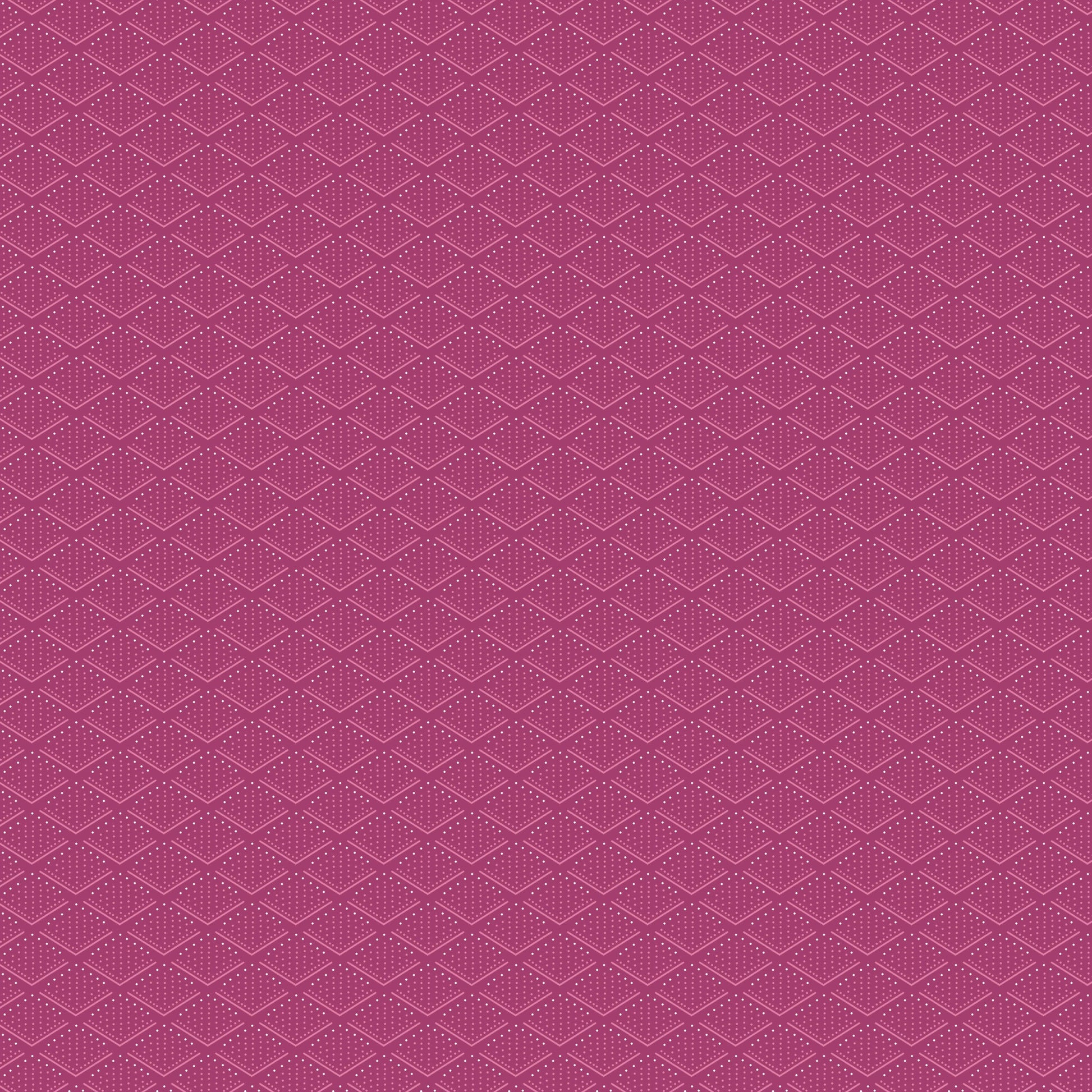 Makower Fabric Avalon Dotted Diamond Pink A701E