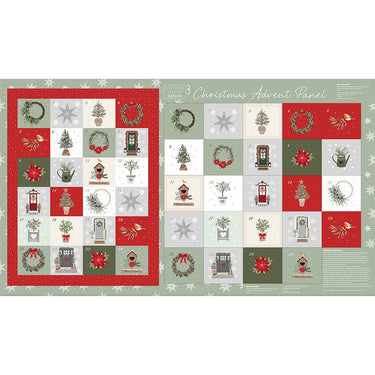 Craft Cotton Welcome Home Advent Fabric Panel Landscape 3266-11 Main Image