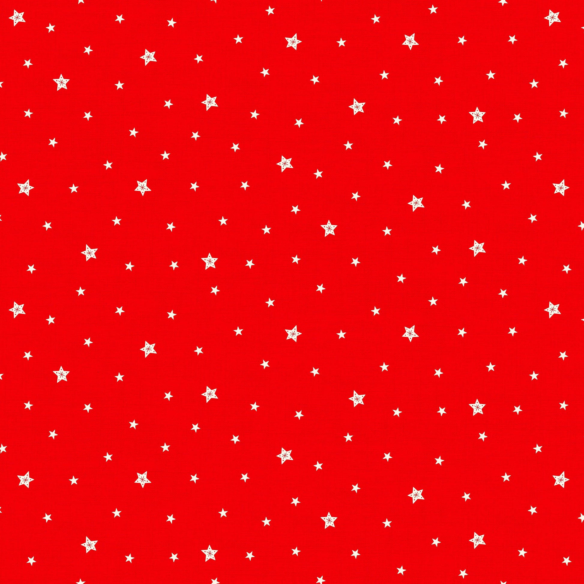 Makower Christmas Fabric Scandi 2023 Stars Red 2577R