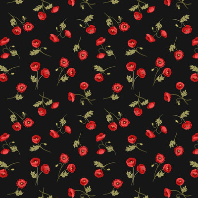 Lewis and Irene Poppies Little Poppies Black