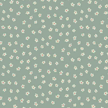 Anni Downs Market Garden Fabric Daisy Toss Green 2900-17