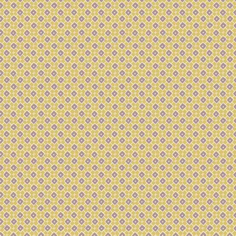 Anni Downs Market Garden Fabric Foulard Gold 2899-33
