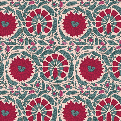 Indian summer Fabric Bella Flowers 2935-02