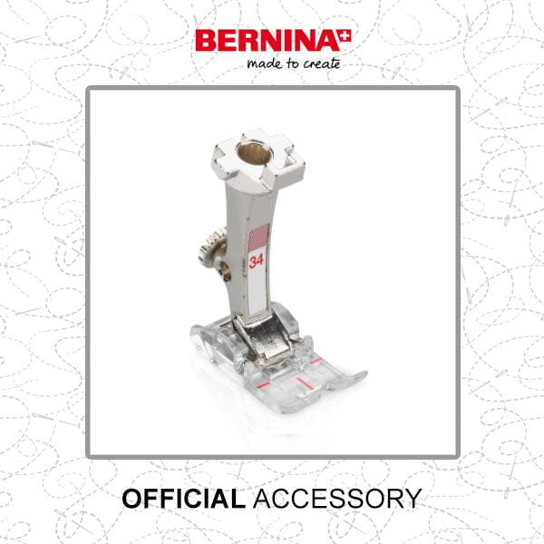 Bernina Reverse Pattern Foot With Clear Sole #34 for A2-1630 Model 0309747000