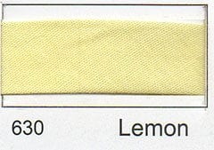 Polycotton Bias Binding: 2.5m x 12mm: Lemon