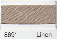 Polycotton Bias Binding: 2.5m x 12mm: Linen