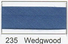 Polycotton Bias Binding: 2.5m x 12mm: Wedgewood
