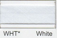 Polycotton Bias Binding: 2.5m x 12mm: White