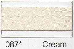 Polycotton Bias Binding: 2.5m x 25mm: Cream