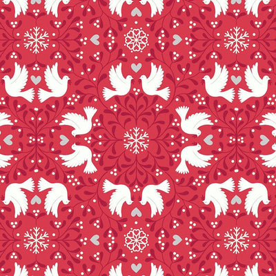 Lewis and Irene Hygge Glow in The Dark Scandi Dove Red C74.3