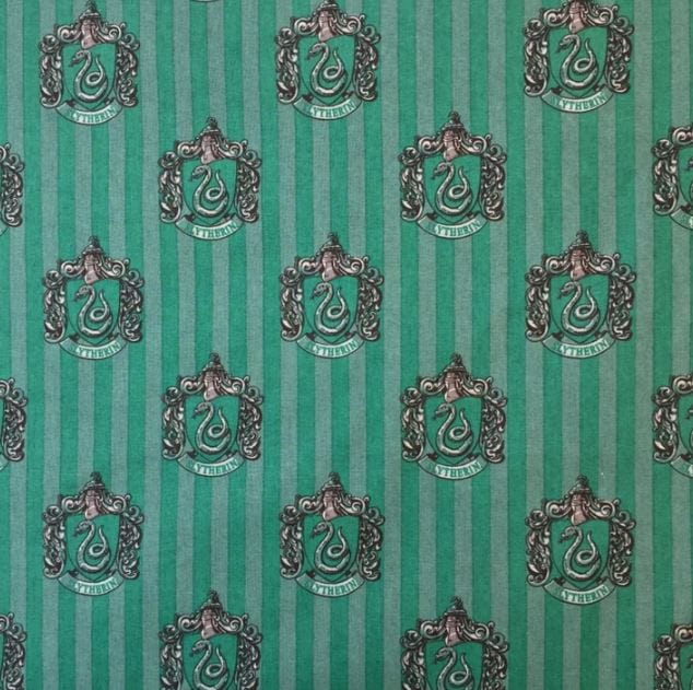 Camelot Fabrics Fabric Harry Potter Slytherin House Quilting Fabric  - The Sewing Studio