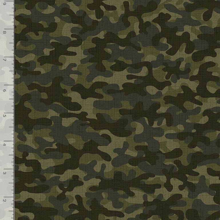 Timeless Treasures Fabric Camouflage Green