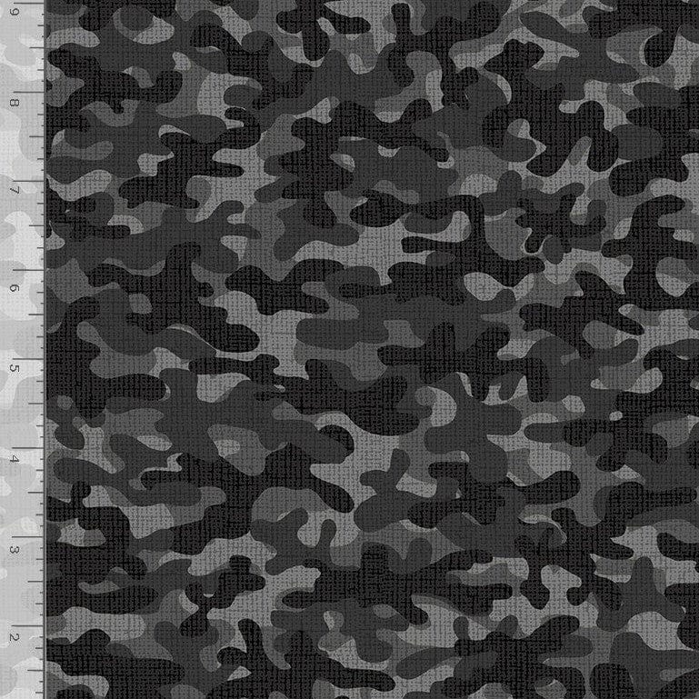 Timeless Treasures Fabric Camouflage Silver