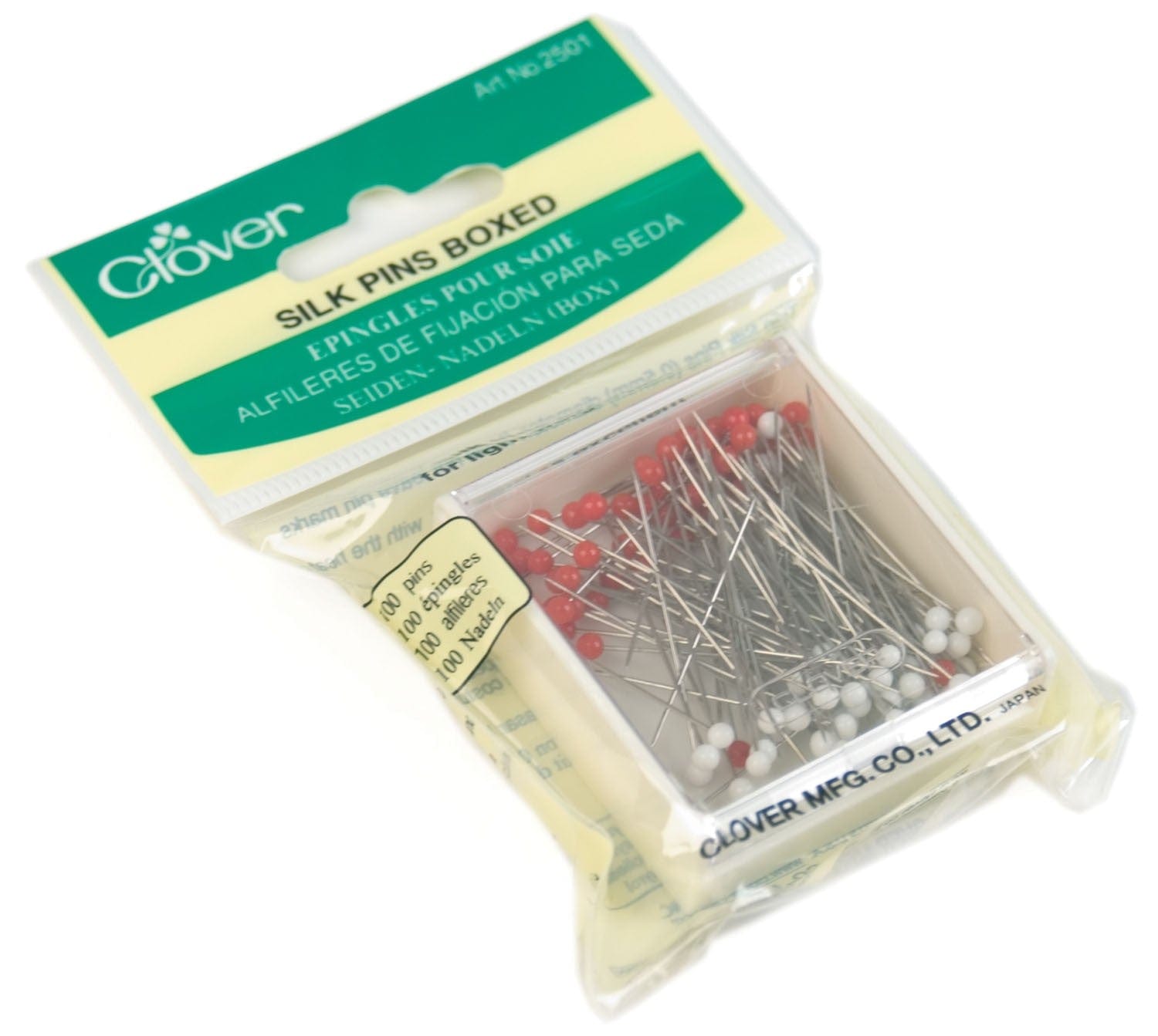 Clover Pins Clover Silk Pins: 100 Pieces  - The Sewing Studio