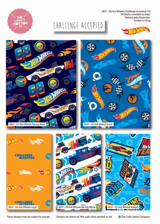 Hot Wheels 'Challenge Accepted' Fat Quarter Bundle