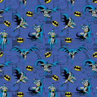 DC Comics Batman Fabric Comics Blue