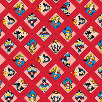 DC Super Woman Red Fabric