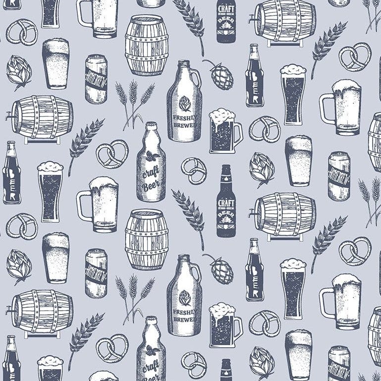 Dear Stella Fabric Chop It Like Its Hot. Beers Craft Brew  - The Sewing Studio