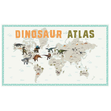 Age of the Dinosaurs Fabric Panel 112x65cm