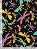 Timeless Treasures Fabric Dragonflies With Gold Metallic
