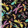 Timeless Treasures Fabric Dragonflies With Gold Metallic